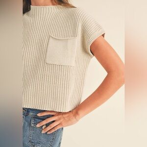 Ugerlou Short Sleeve Knit Top Sweater size small